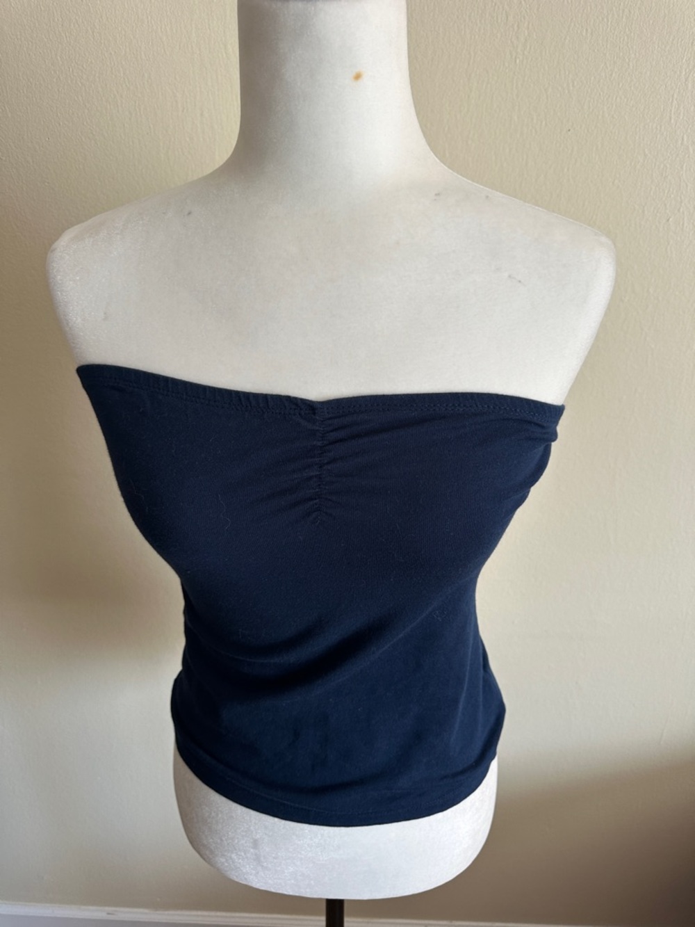 Strapless Bandeau Camisole in Navy